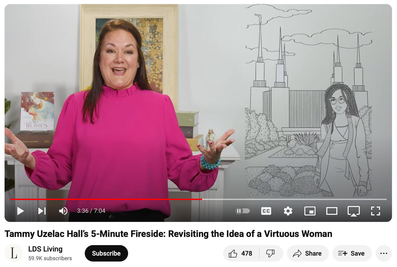 5-Minute Fireside - Virtuous Woman: September 2021. Created 3 original illustrations of examples of virtuous women.