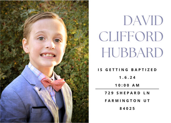 DC Baptism Invitations